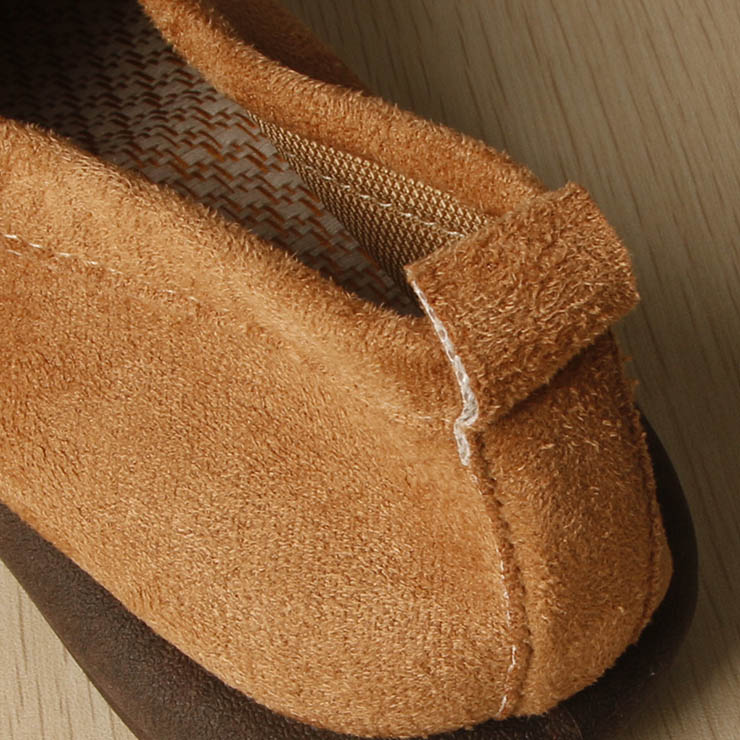 Kimring Women Suede Clogs Cork Footbed Clogs Leather Buckle Slip-on Shoes