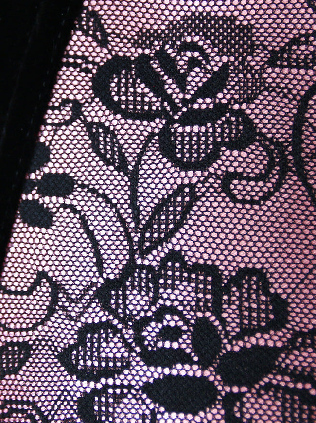 Steampunk Gothic Casual All-match Strapless Velvet Renaissance Underwear Sweetheart Velvet Corset Detail View