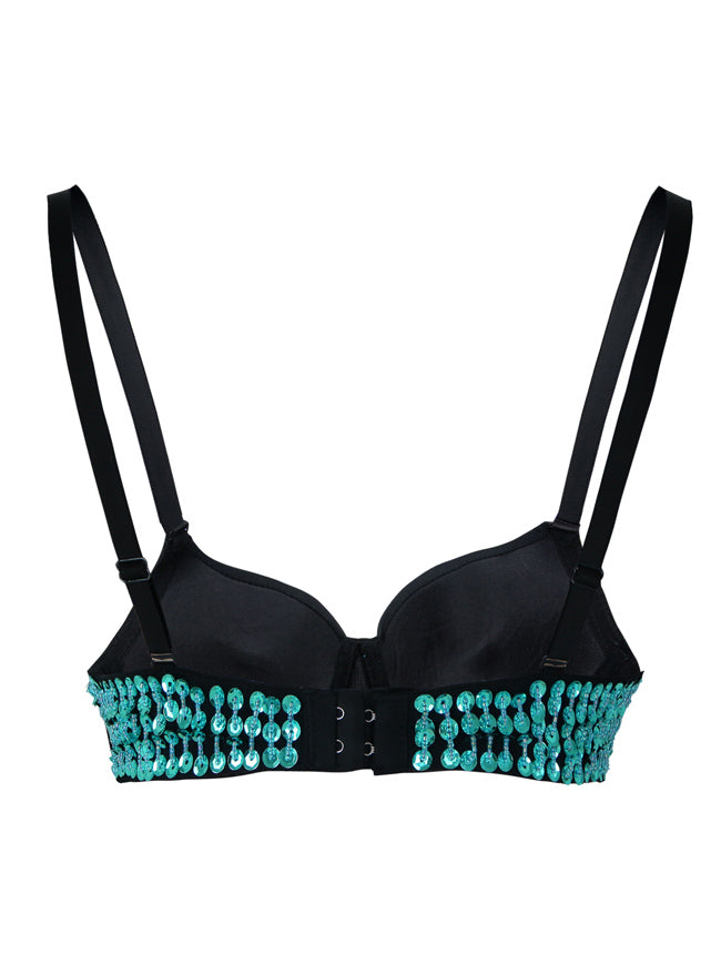 Fashion Unique Sexy Night Out Night Wear Club Party Beaded Push Up Bra