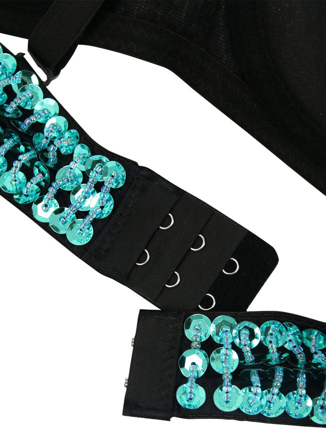 Cute Comfortable Beaded B Cup Push Up Dancewear Bras