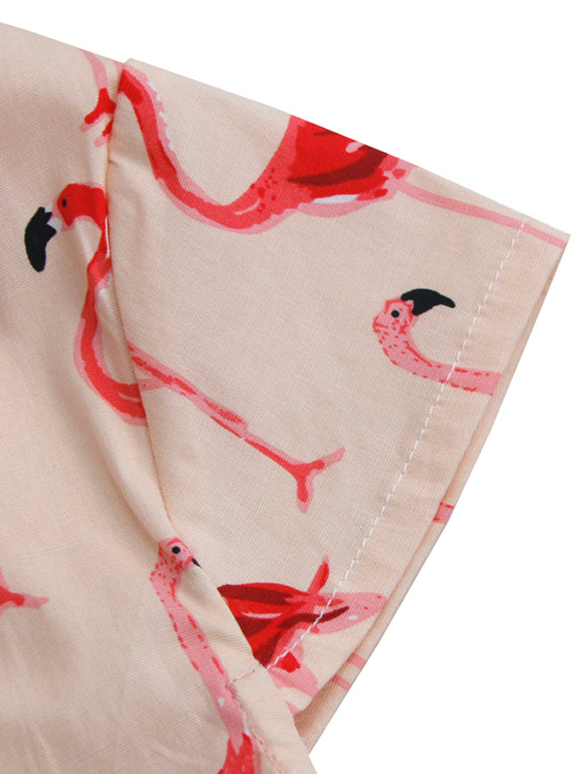 Women's Fashion Open Tie Front Cap Short Sleeve Shrug Bolero Cardigan Pink Detail View