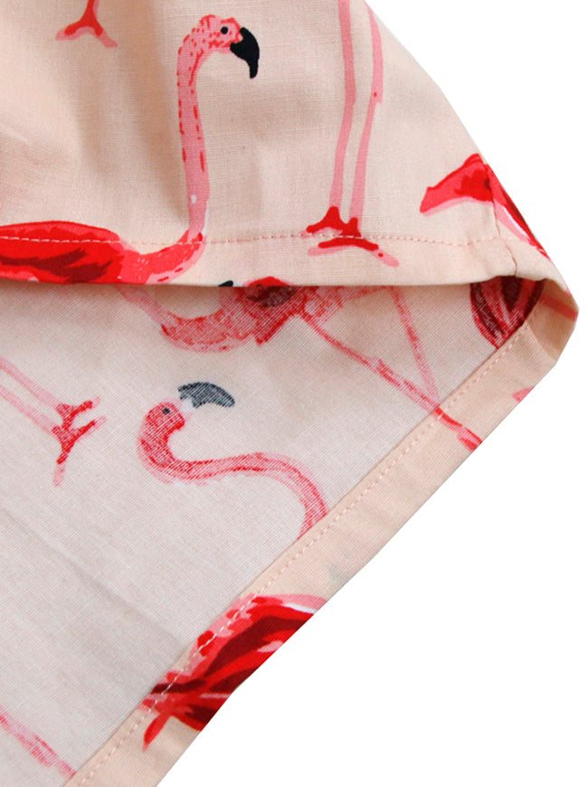 Women's Vintage Open Tie Front Cap Sleeves Cropped Bolero Shrug Cardigan Pink Detail View