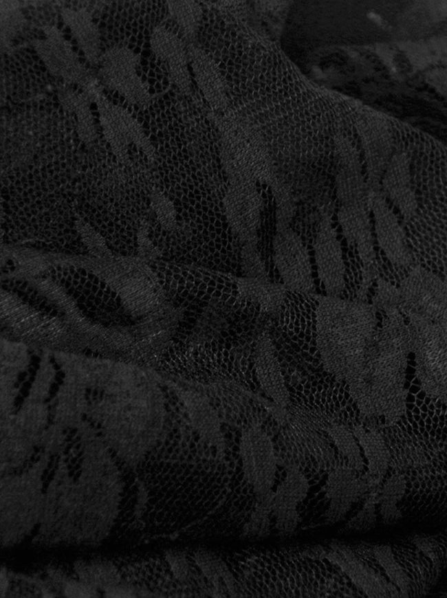 Fashion Sexy Off Shoulder See Through Pullover Dance Floral Blouse Detail View