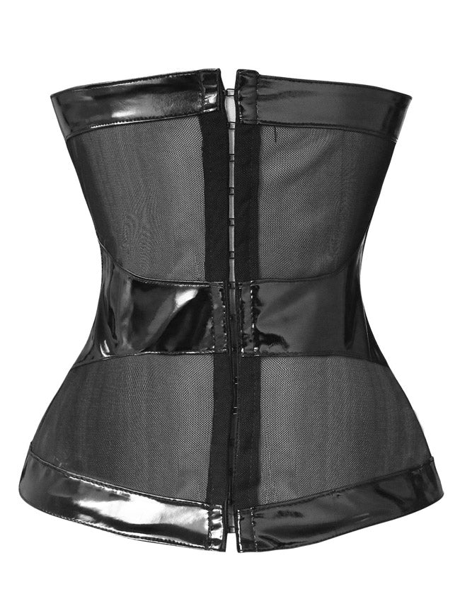 Steampunk Gothic Retro Leather and Mesh Corset Costumes