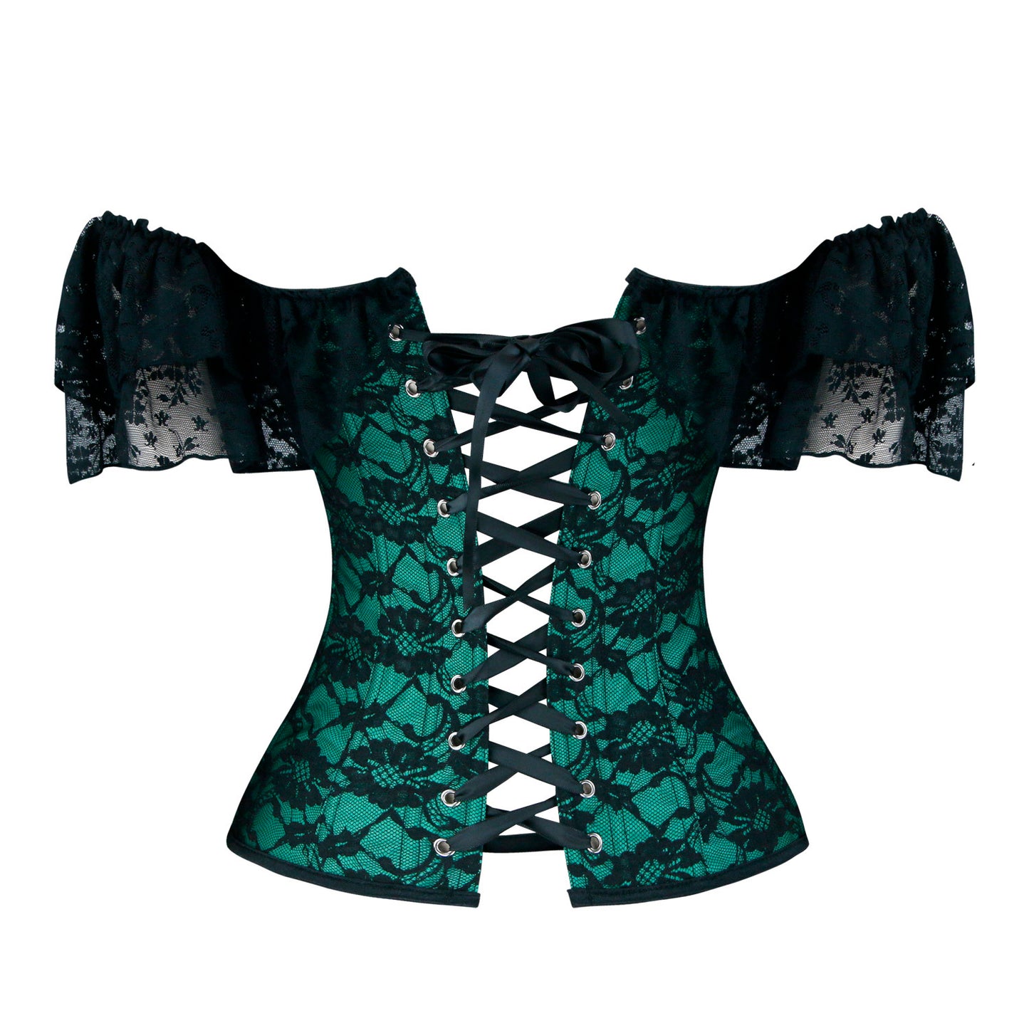 Elegant Lace Up Waist Cincher Bustiers Corset Tops