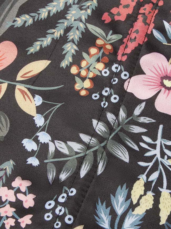 Cottagecore Style Corset Colorful Flowers Detail View-2