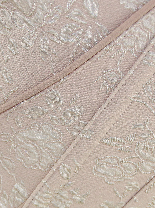 Jacquard Elegant Sexy Overbust Strap Tank Corset Detail View