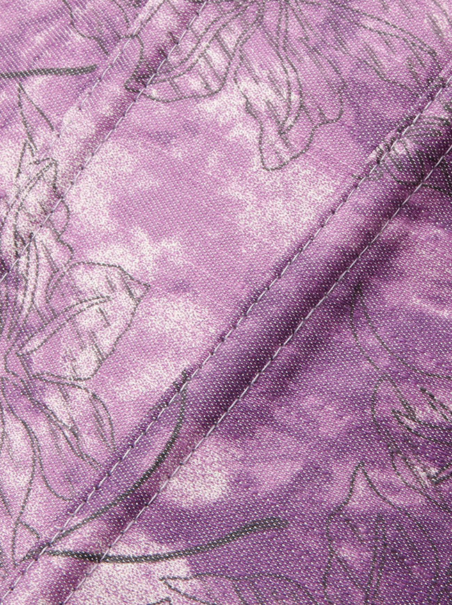 Lovely Retro Women Purple Strapless Waist Training Overbust Outerwear Corset Detail View-2