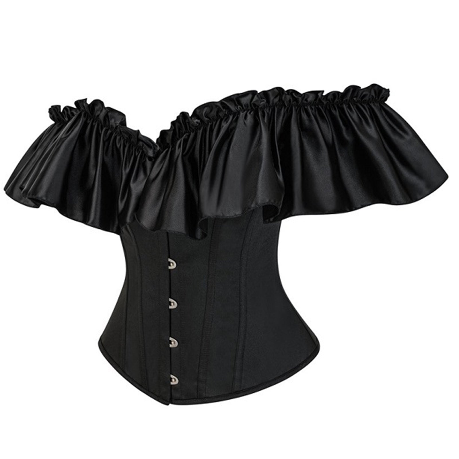 Renaissance Lace Up Corset Bustier Top Side View