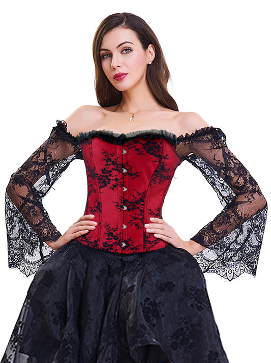 kimring corset dress Amazon.com: Kimring Women's Steampunk Victorian Off Shoulder Corset with High Low Skirt Black Small