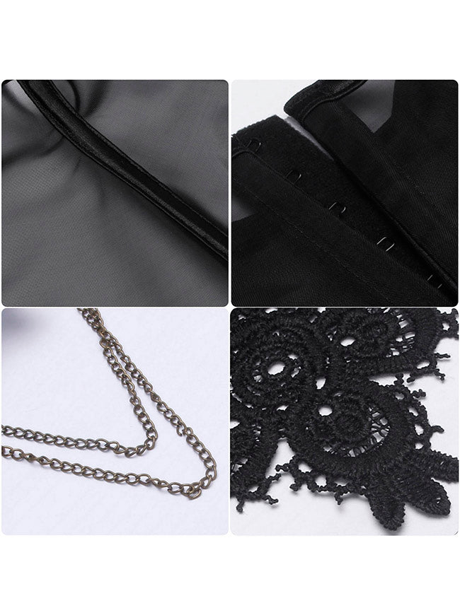 Women Lace Shoulder Cover Capelet Shawl Detail View