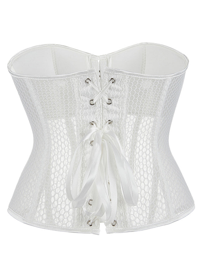 Women Strapless Overbust Corset Top Shapewear Back View