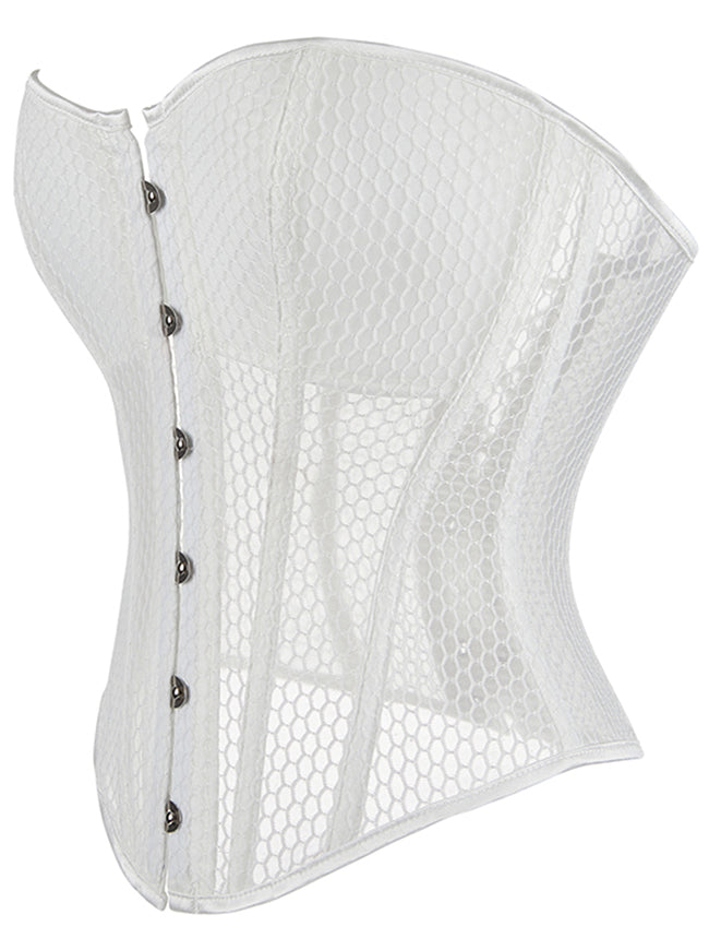 Women Strapless Overbust Wedding Corset Side View