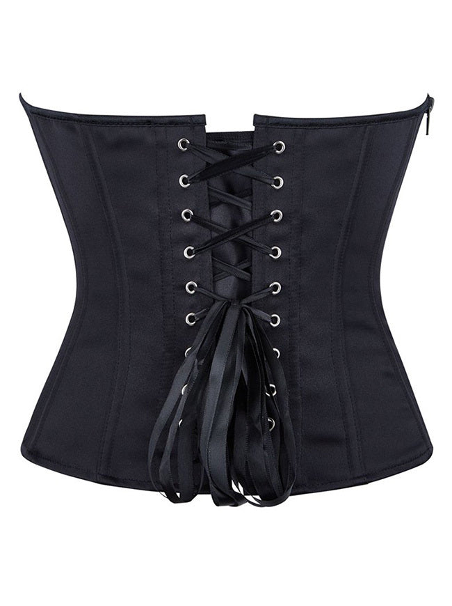 Women Strapless Overbust Corset Top Shapewear Back View