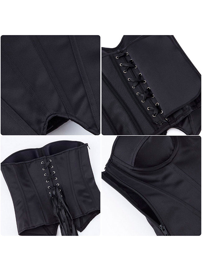 Women Vintage Corset Top Body Shape Detail View