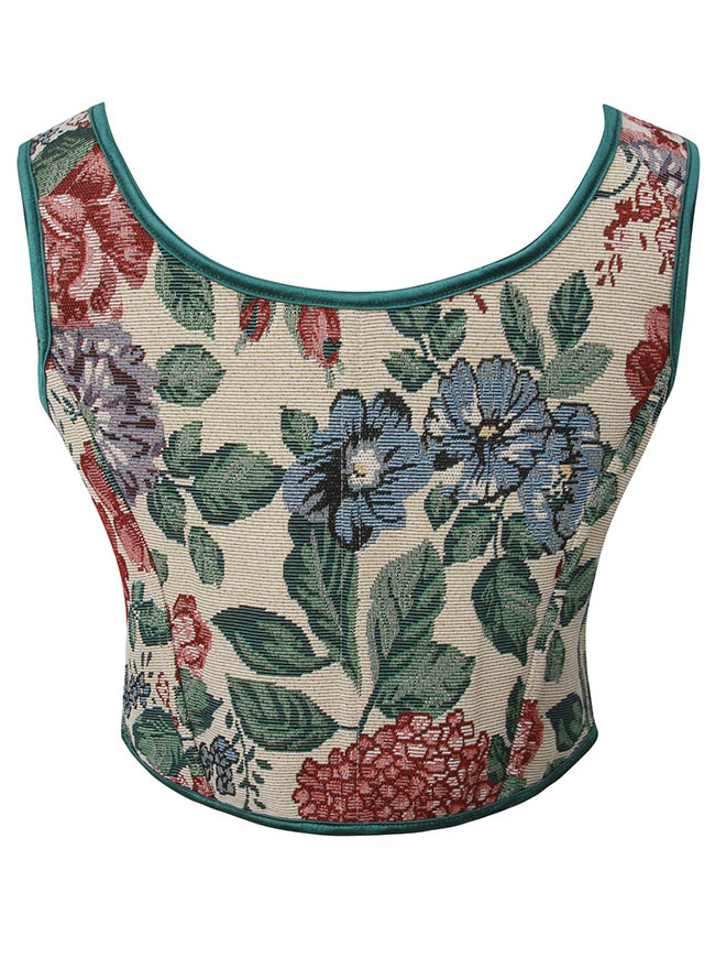 Women Corset Top with Straps Back View