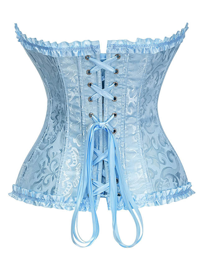 Women Boned Overbust Renaissance Corset Back View