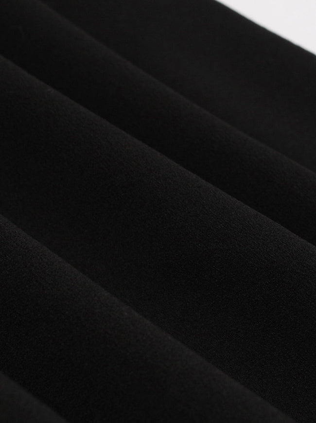 Women's Amazing Spaghetti Strap Mesh Cloak Flare Cocktail Party Dress Black Detail View