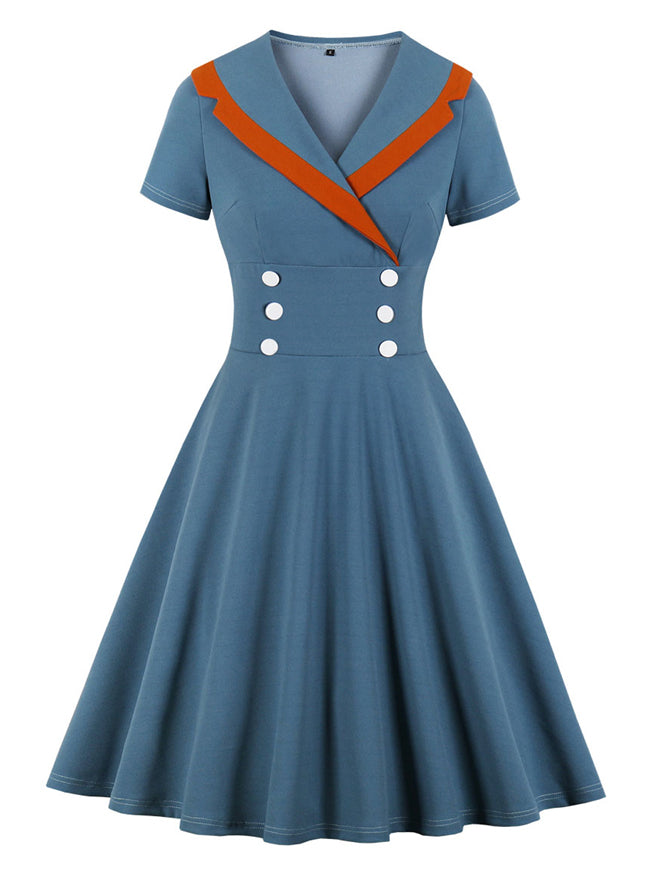 1950s cape patchwork deals swing dress