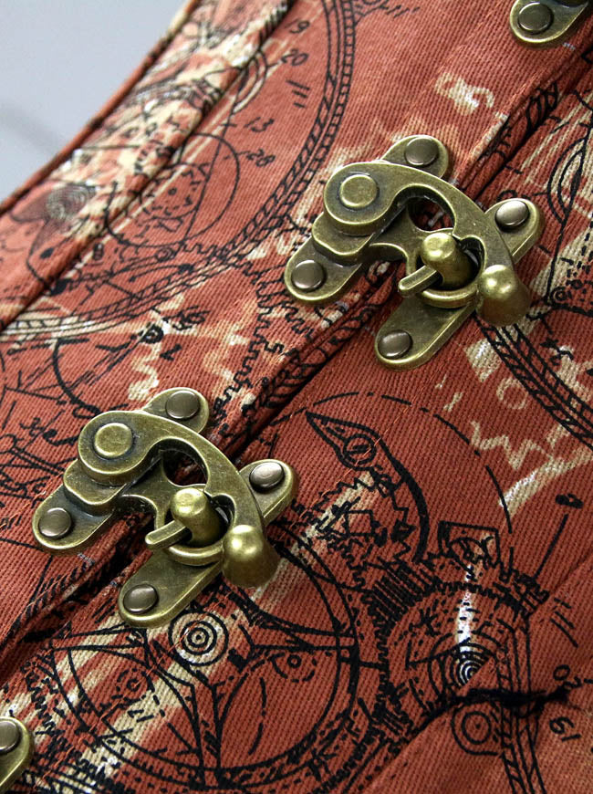 Steampunk Goth Retro Clubwear Cosplay Party Costume Corset