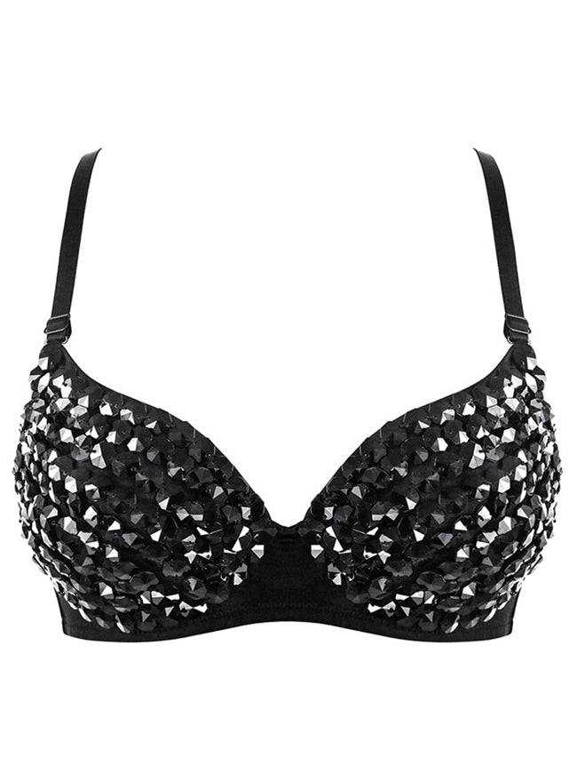 Sexy All Over Steampunk Spike Stud Rivet Party Club Sport Bras – Kimring  fashion