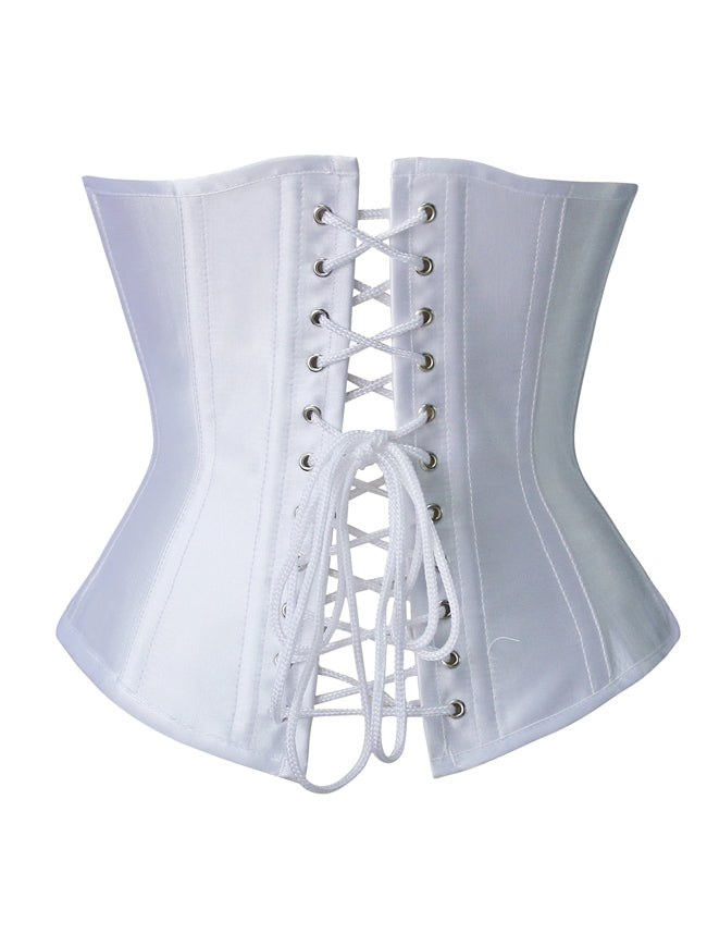 Classics Satin Steel Boned Lace Up Waist Training Corsets