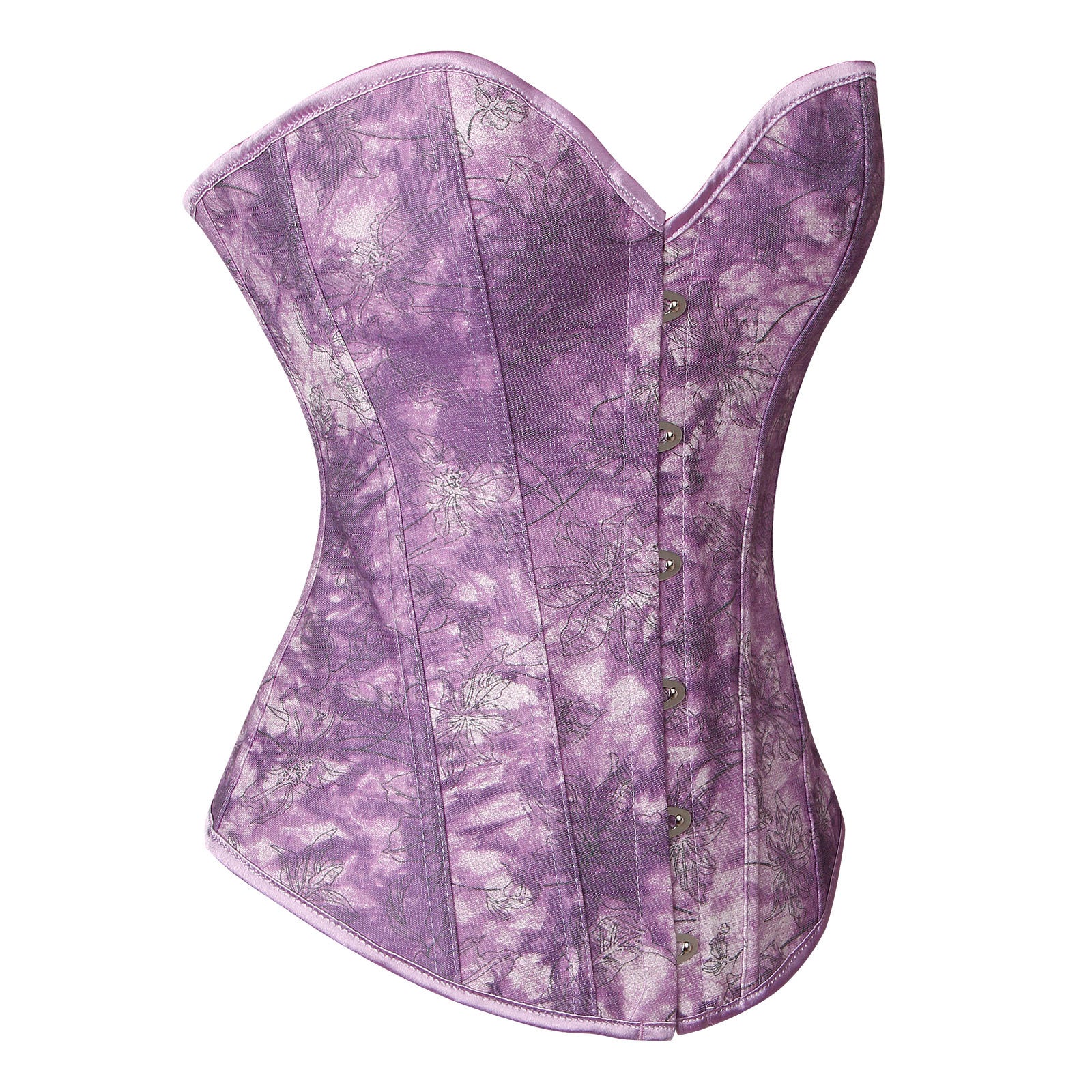 JDEFEG Foundation Garments Plus Size Womens Strapless Corset Open Back  Bustier Shape Overbust Corset Plus Size Women Compression Vest Polyester  Purple Xs 