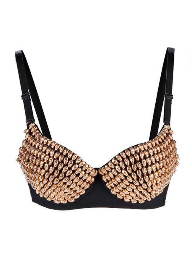 Sexy All Over Steampunk Spike Stud Rivet Party Club Sport Bras – Kimring  fashion