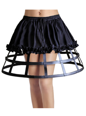 Women's Fashion Short Petticoat Skirt Steampunk Crinoline Underskirt Plus Size Main View
