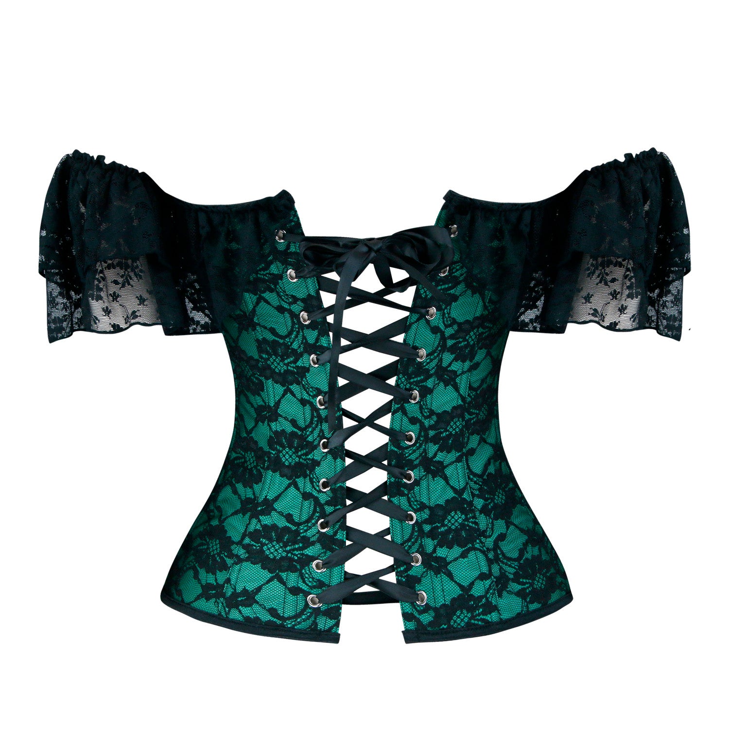 Elegant Lace Up Waist Cincher Bustiers Corset Tops